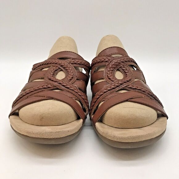 Kim Rogers Trixey Wedge Sandals Women's 8M Ultra Comfort Tech Slip On Gold Shoes - Picture 2 of 9